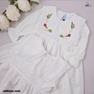 پیراهن گیپور دخترانه مجلسی اقتصادی